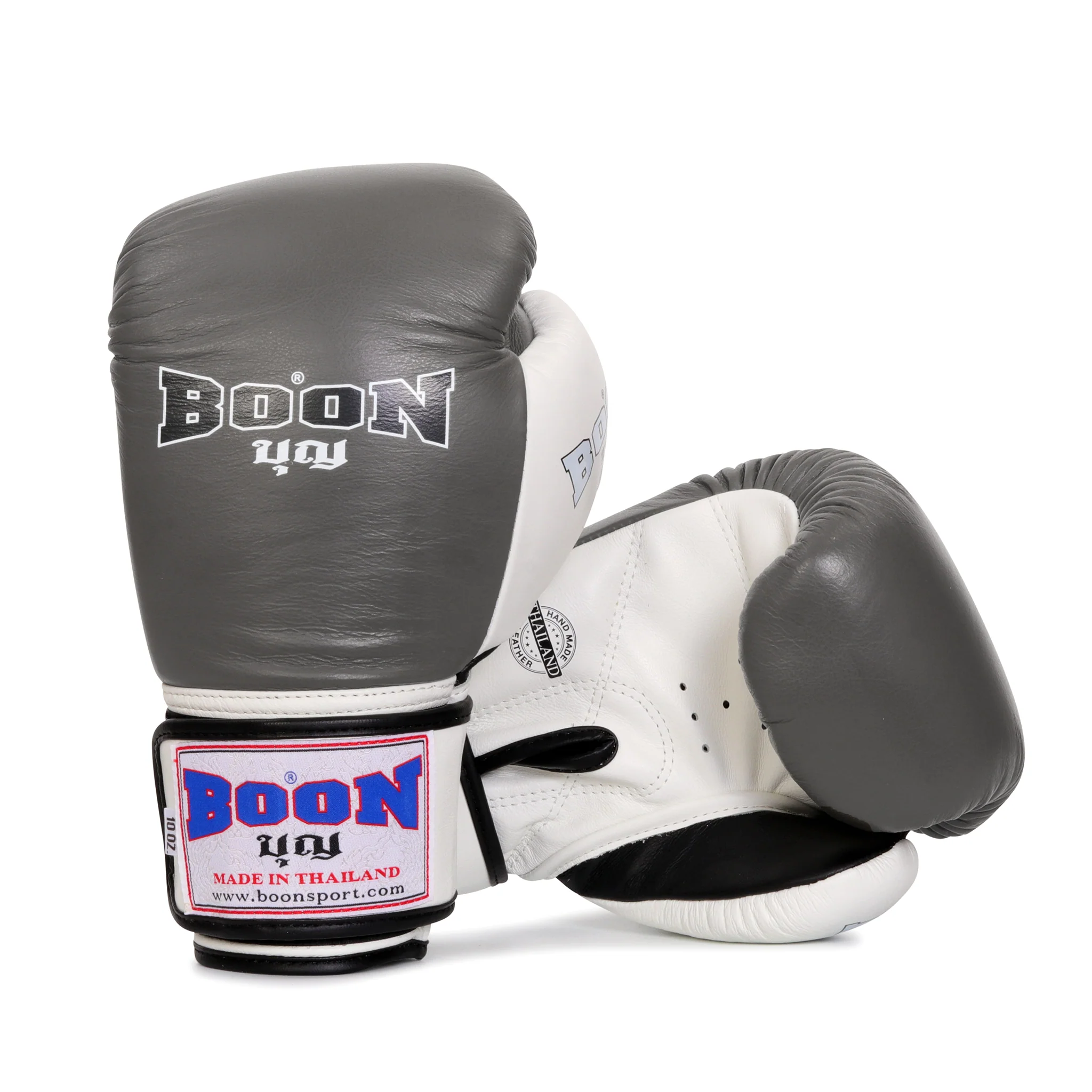 BGCGR Compact Velcro Glove Gray & White - Image 2